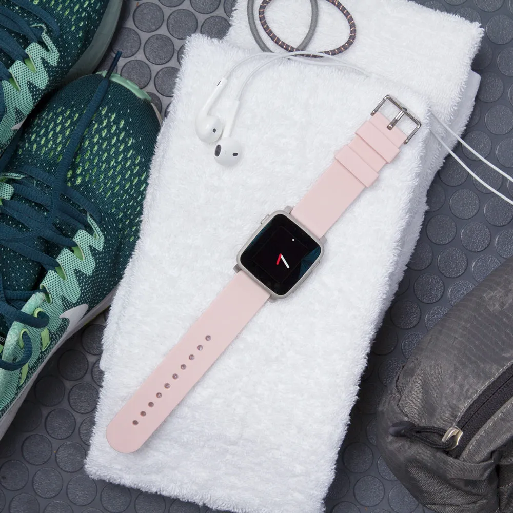 Quick Release Silicone Watch Band - Pale Rose