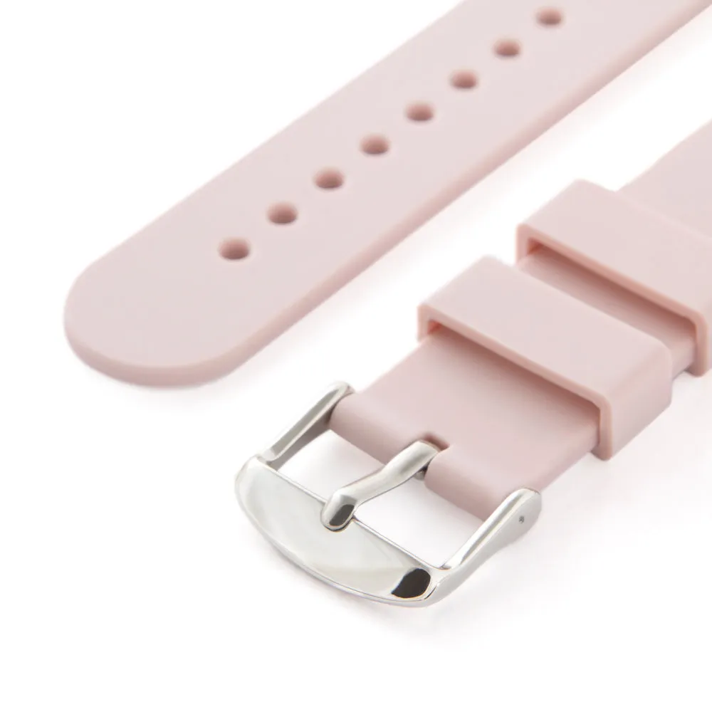 Quick Release Silicone Watch Band - Pale Rose