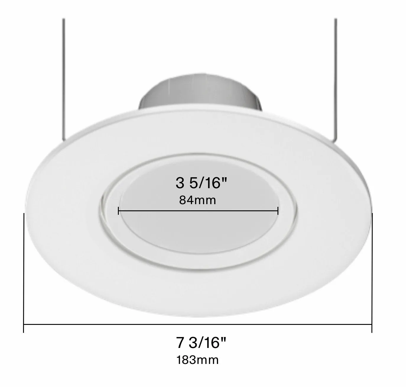 RAB 10W LED 6" Round Retrofit Downlight Adjustable Gimbal Selectable CCT