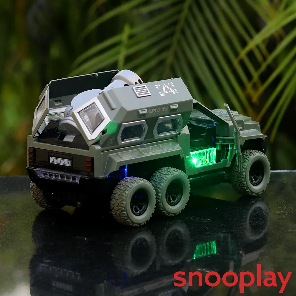 Remote Controlled Military Vehicle with Launcher (Assorted Colours)