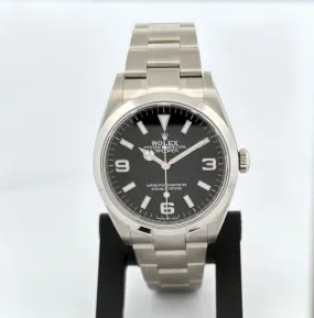 Rolex Explorer 36mm Stainless Steel 2022 Watch