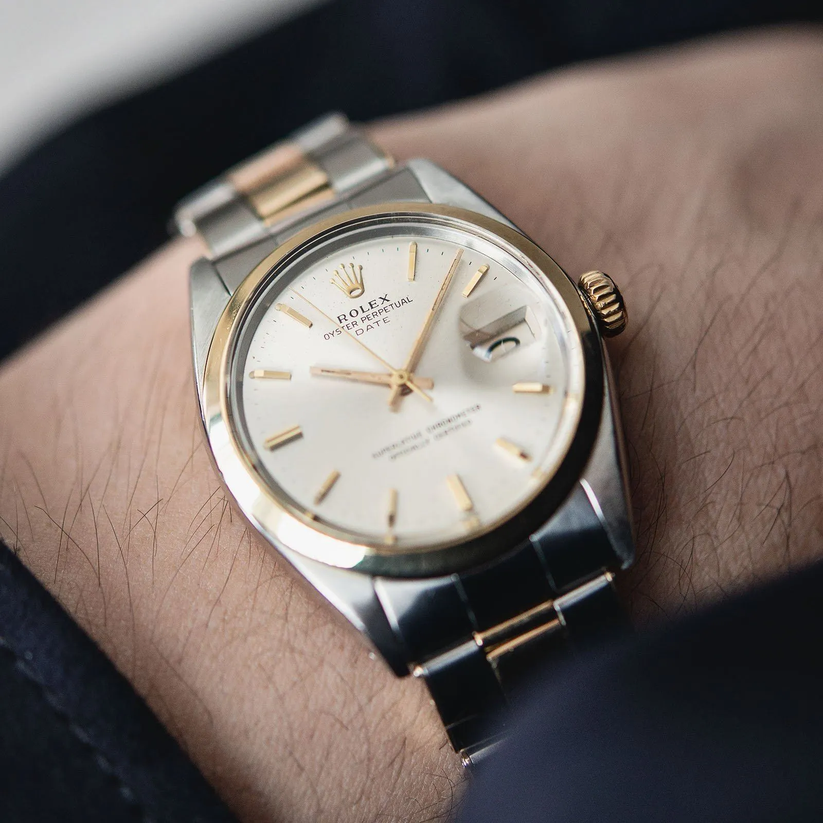 Rolex Oyster Perpetual Date Two-Tone Ref 1500