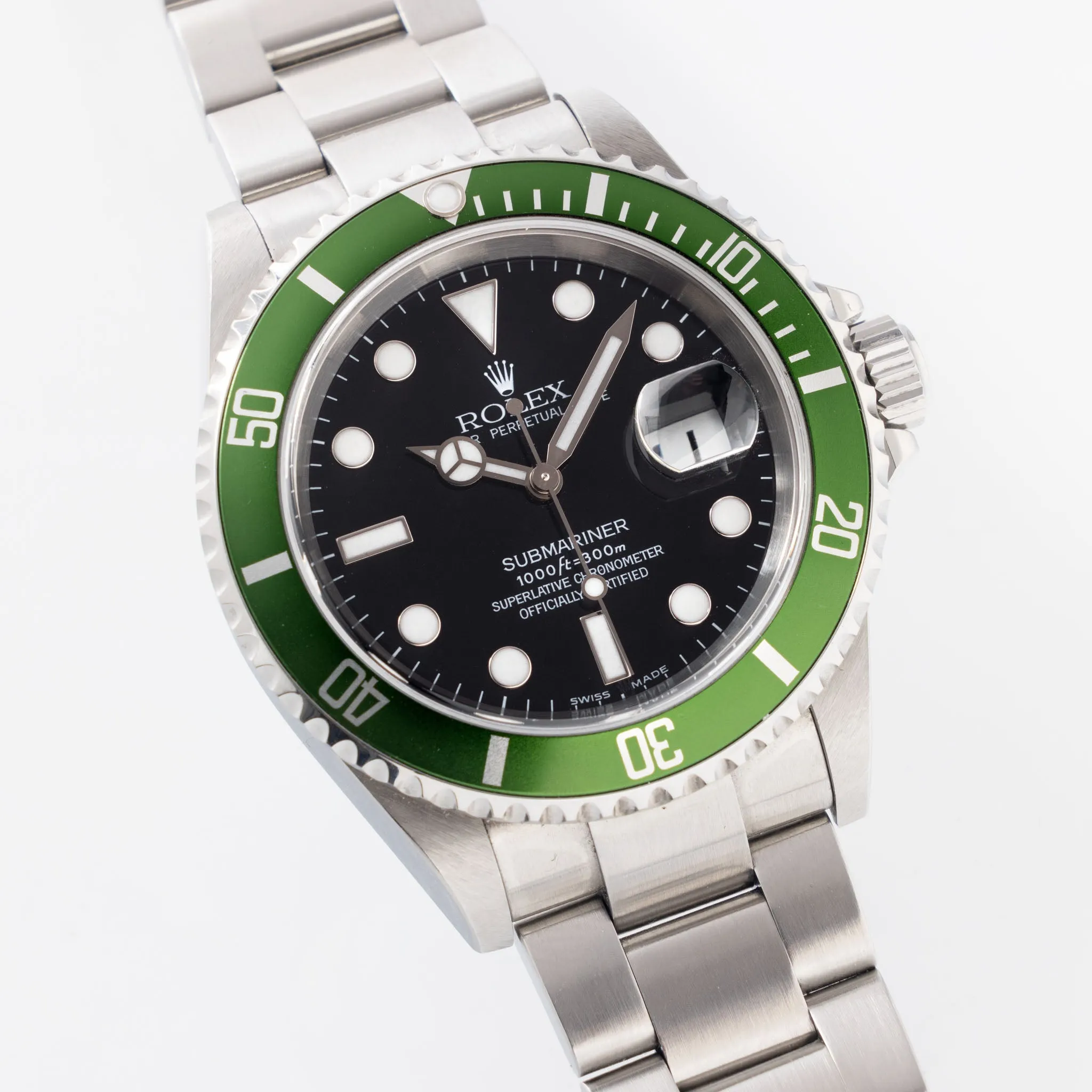 Rolex Submariner “Kermit - Flat Four” Submariner with Box and Hangtags Ref. 16610LV