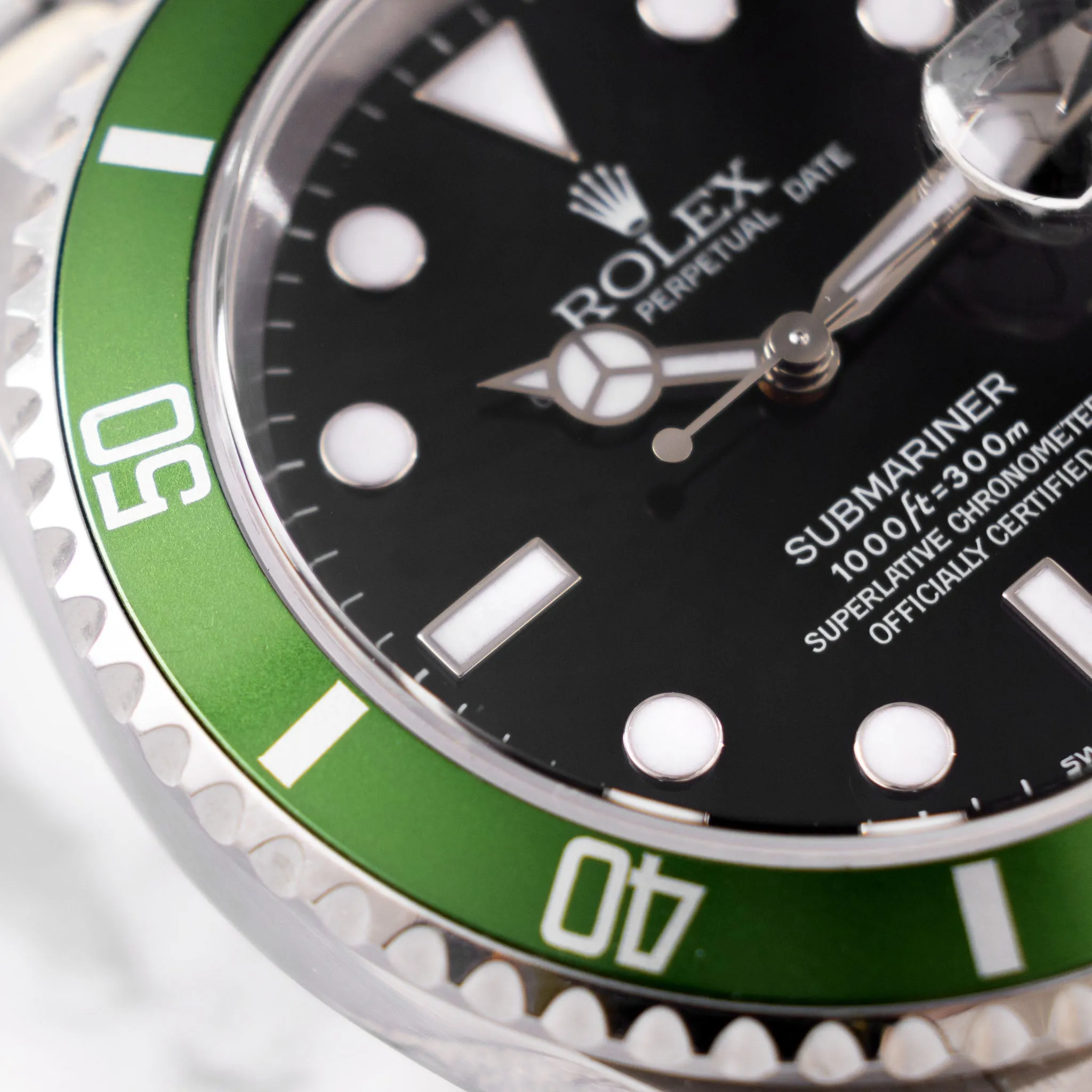 Rolex Submariner “Kermit - Flat Four” Submariner with Box and Hangtags Ref. 16610LV