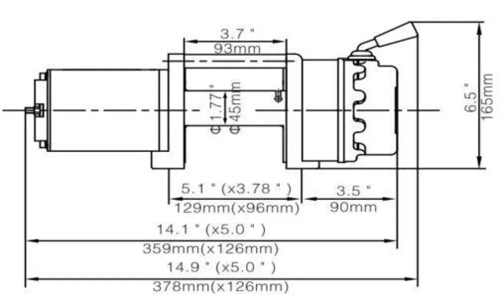 Runva 4.5X 24V ATV/Utility Winch Kit with Steel Cable