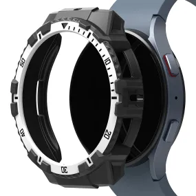 Samsung Galaxy Watch 5/4 44mm Case  | Fusion-X Series | Black (White Index)