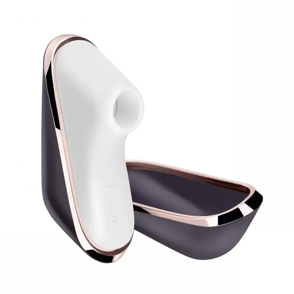 Satisfyer Pro Black, White and Gold Waterproof Clitoral Vibrator