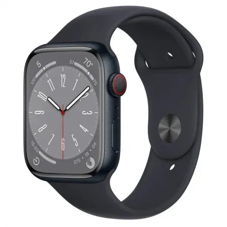 Second Hand - Apple Watch 8, Cellular, GPS, Carcasa Midnight Aluminium 45mm, Midnight Sport Band - Starea bateriei 97%