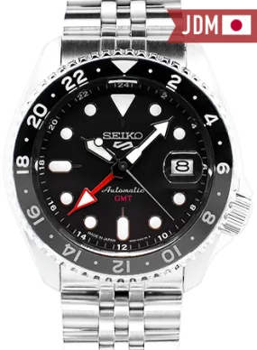 Seiko 5 Sports GMT Series Black Ref. SBSC001