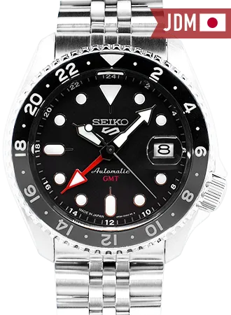 Seiko 5 Sports GMT Series Black Ref. SBSC001