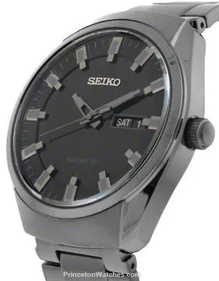 Seiko Mens Automatic Recraft Series - Black IP Case & Bracelet - Black Dial