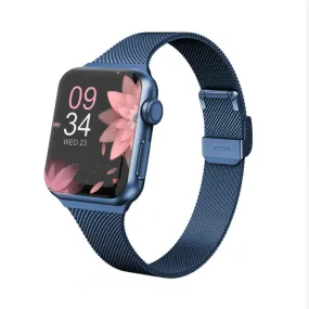 Slim Milanese Apple Watch Strap | Apple Watch Series 10 | Ultra 2 | 8 Ultra | 9 | 8 | 7 | 6 | Blue