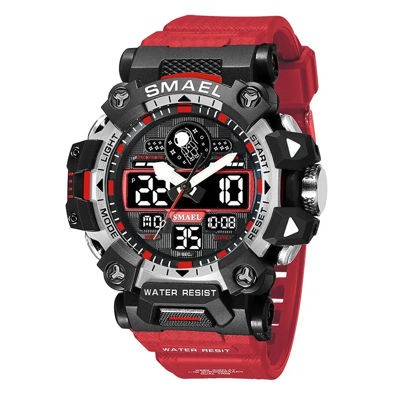 SMAEL Brand Men Sports Watches 50m Waterproof Digital Clock New Men Military Watch Army  8078 Led Quartz Watch Men Wristwatches