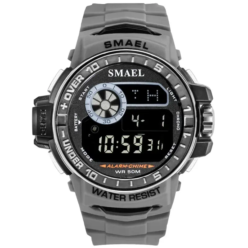 SMAEL Men Digital Wristwatches Led Display Men Watches Automatic Mechanical Men Clock Waterproof1626B Luxury Watch Men Millitary