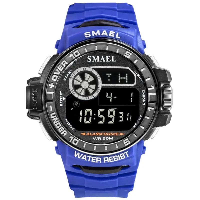 SMAEL Men Digital Wristwatches Led Display Men Watches Automatic Mechanical Men Clock Waterproof1626B Luxury Watch Men Millitary