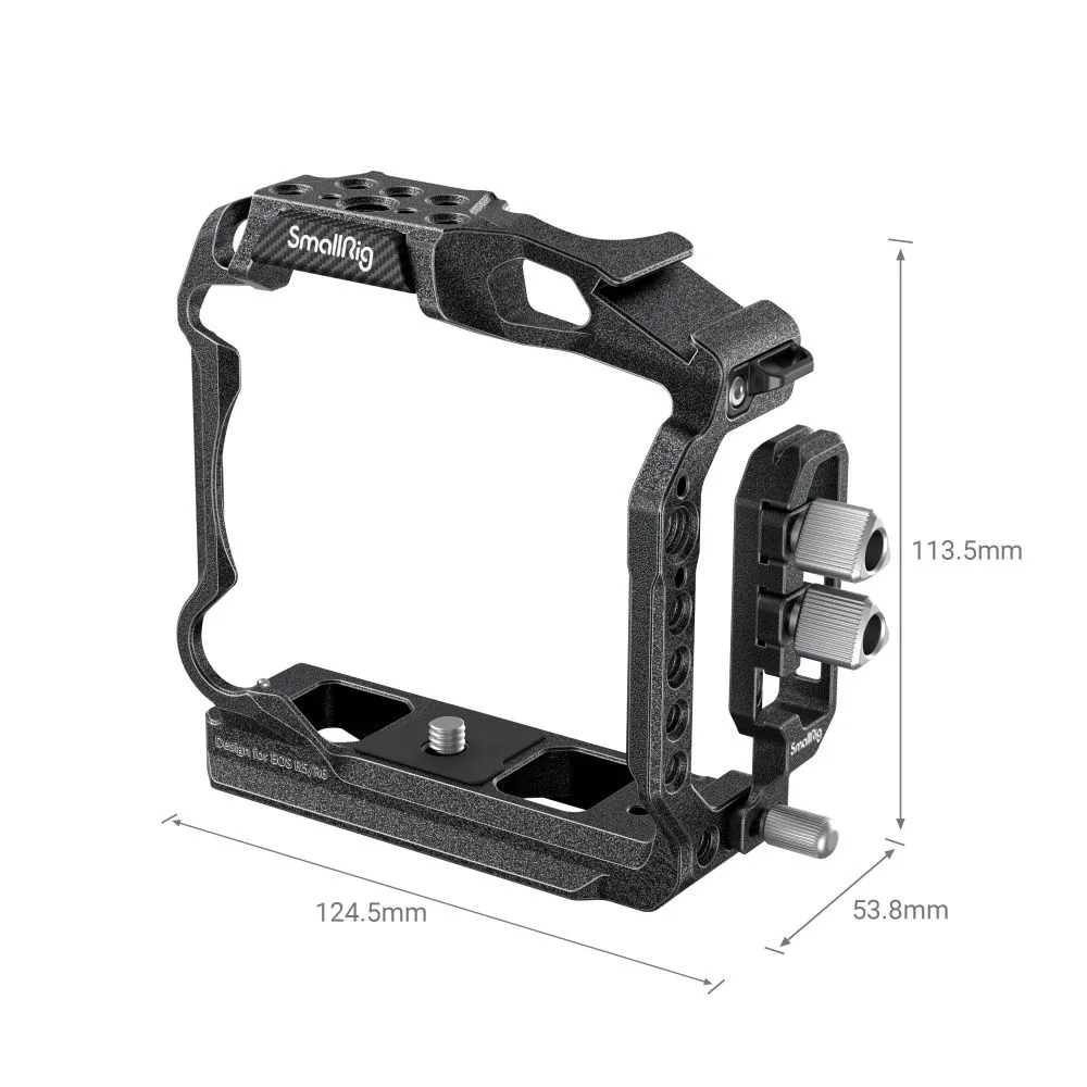 SmallRig Black Mamba Half Cage & Cable Clamp for Canon EOS R5/R6/R5 C 3656