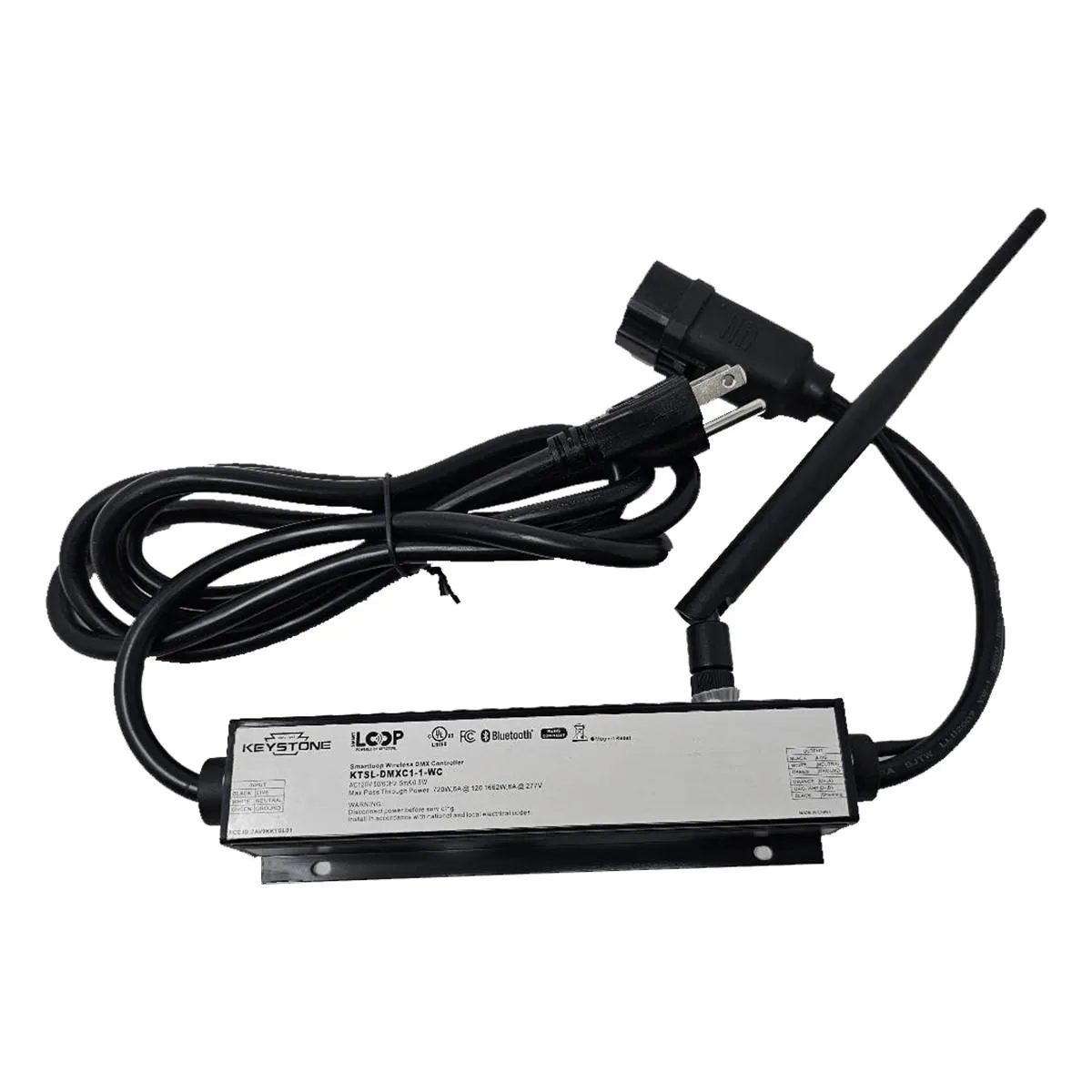 Smartloop Wireless DMX Controller, 120V 6A Pass Through Current, Bluetooth 4.2 Wireless Protocol, 100ft Wireless Range