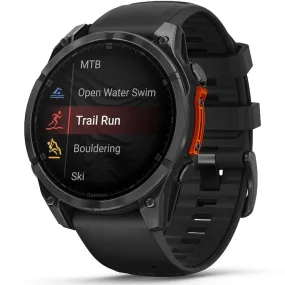 Smartwatch Garmin fenix 8, 47mm, AMOLED, Slate Gray, Black Silicone Band