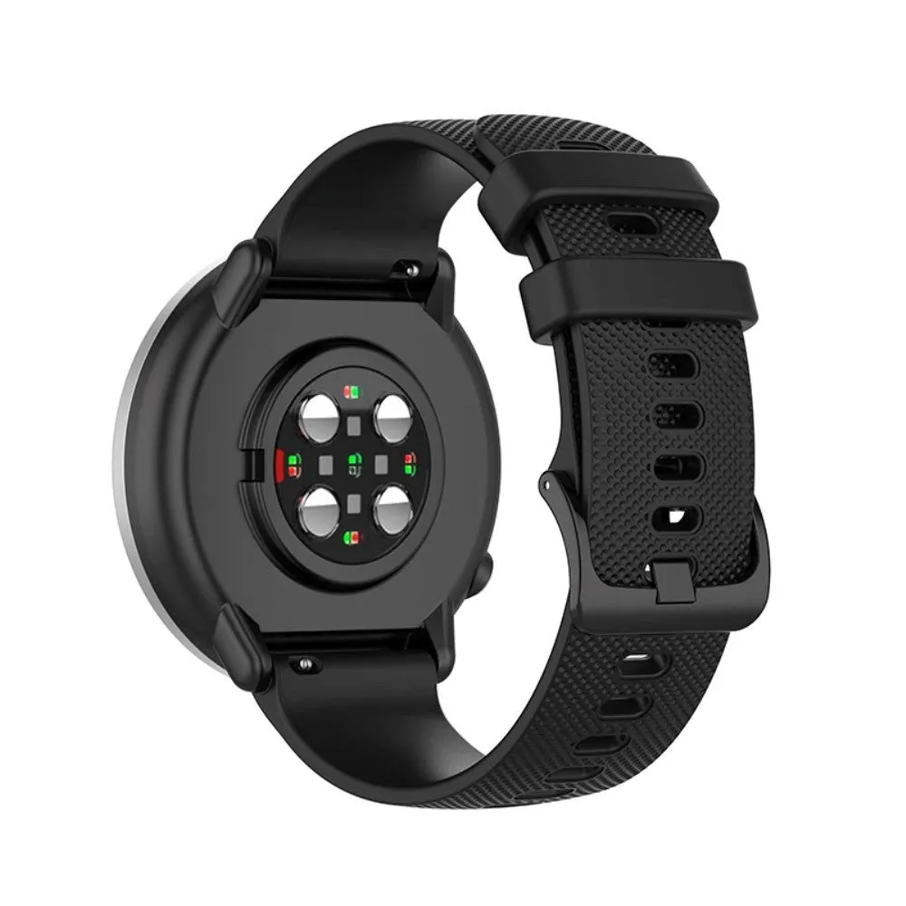 Smartwatch Silikone Rem (20mm) Prikket - Sort