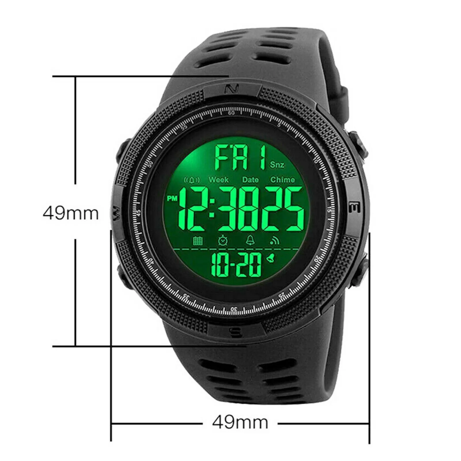 SMAXElite™ Men's Military Sport LED Digital Waterproof Wrist Watch 1D