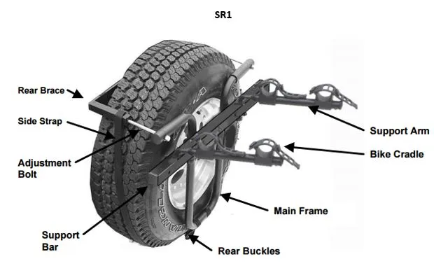 SR1 SUPPORT ARM BAR ASSEMBLY