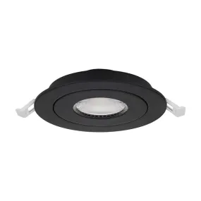 Starfish 4" Black Gimbal Smart LED Recessed Light, 650lm, Color and Tunable White, 120-277V