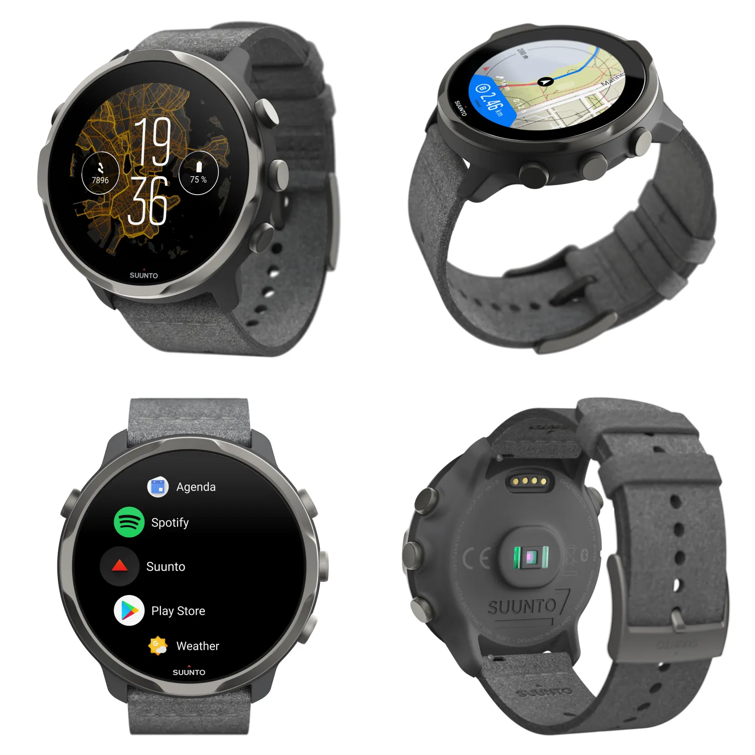 Suunto 7 Graphite Limited Edition GPS Smartwatch with Versatile Sports Experience (SS050595000)