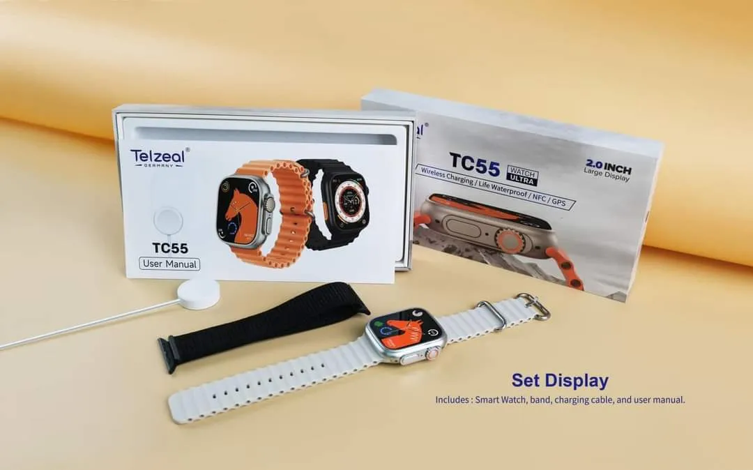 Telzeal TC55 Ultra Smart Watch 2.0” Full Display