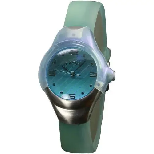 Times Kids Rubber Light  Green band analog watch