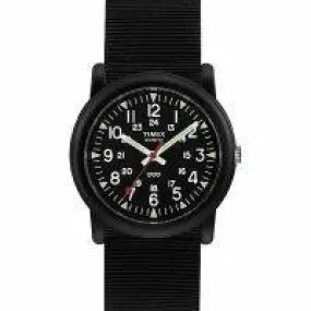 Timex Mens Black Strap Analog Camper Watch