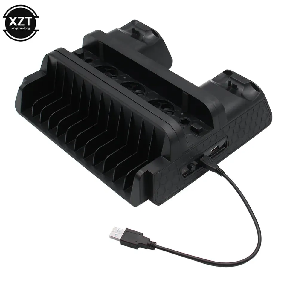 TP4-882 Multifunctional Cooling Stand 3 Built-in Cooling Fans Dual Controllers Charging Station Compatible for P4 Series