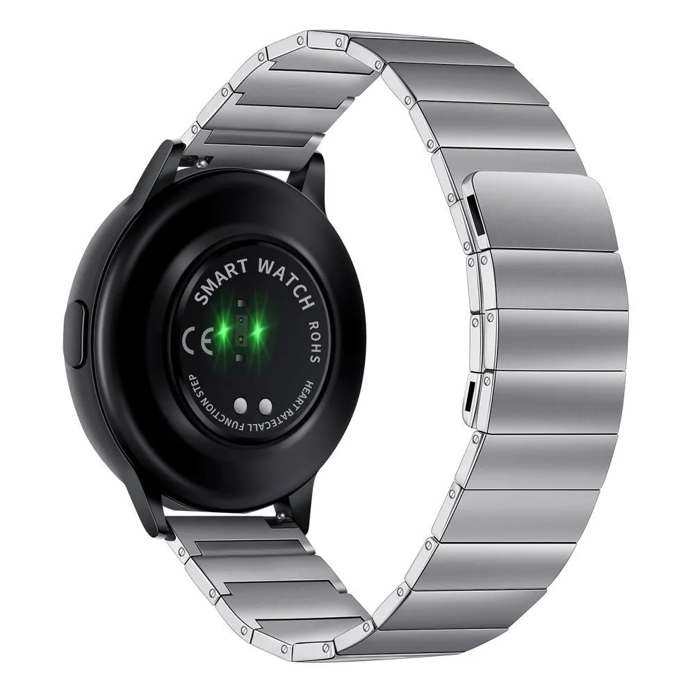 Universal Smartwatch Rem (20mm) Magnetisk Rustfit Stål - Sølv