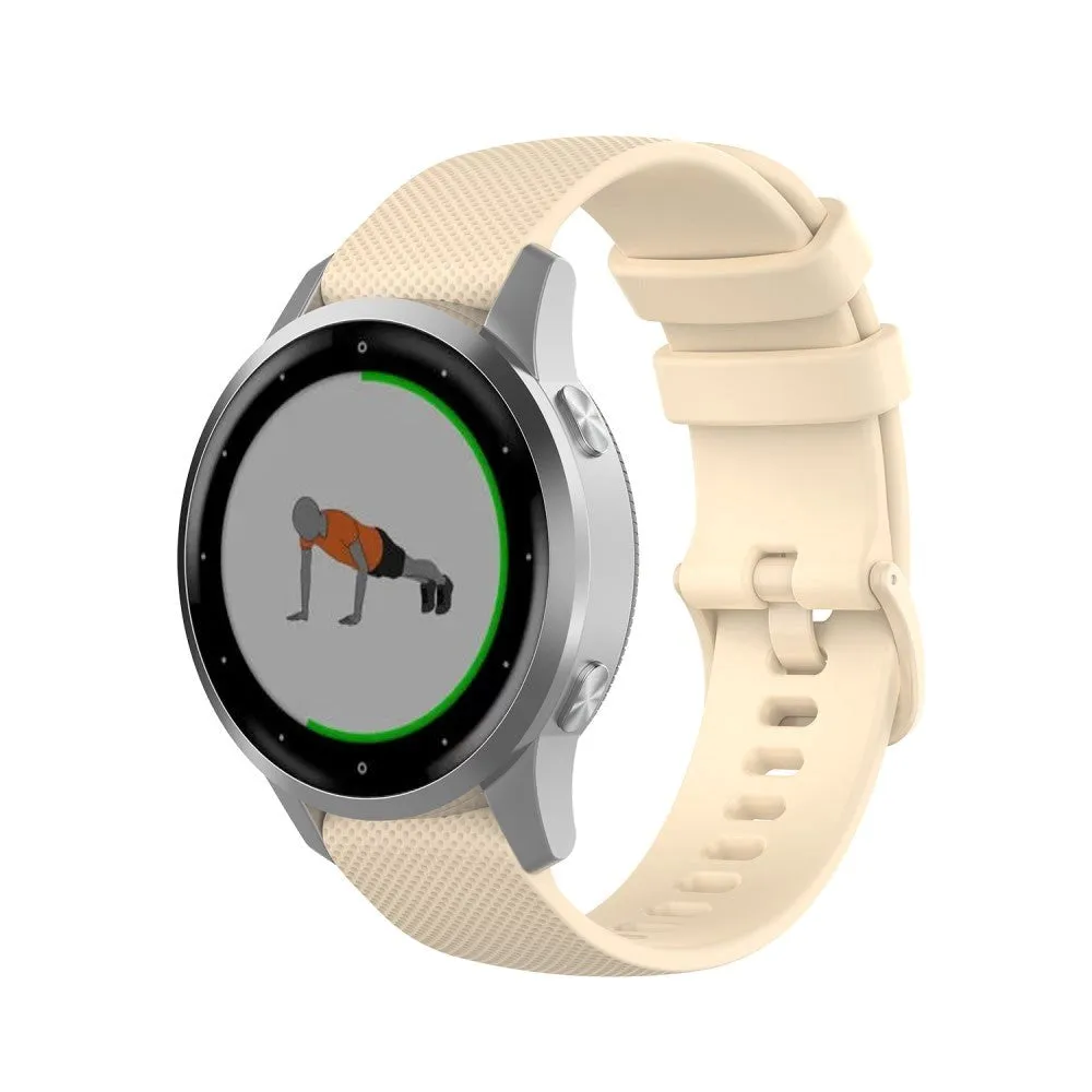 Universal Smartwatch Silikone Rem (18mm) - Beige