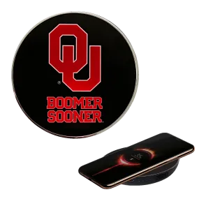 University of Oklahoma Qi Wireless Charger With Illuminated Boomer Sooner Logo & Built-In Power bank