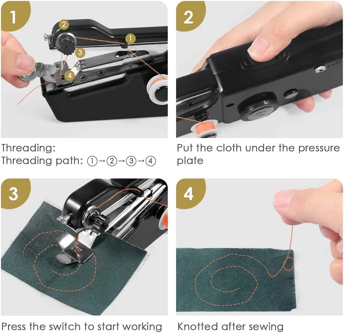 USB Cordless Handheld Sewing Machines