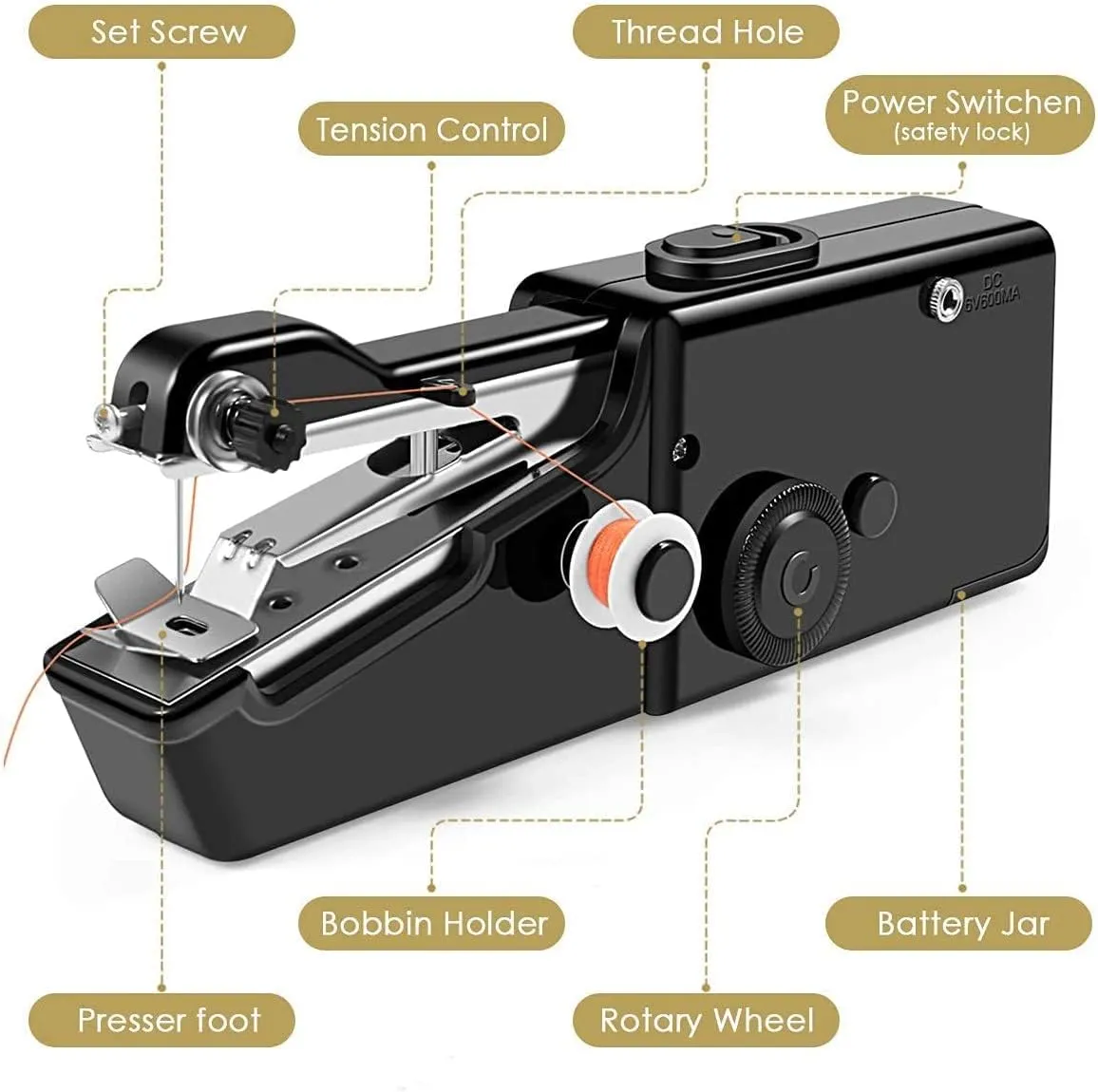 USB Cordless Handheld Sewing Machines