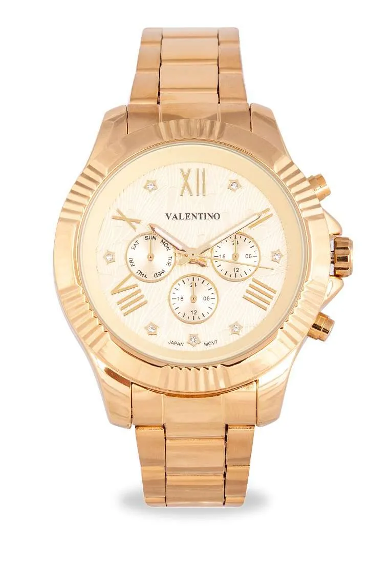 Valentino 20122301-GOLD-GOLD DL Stainless Steel Watch for Women