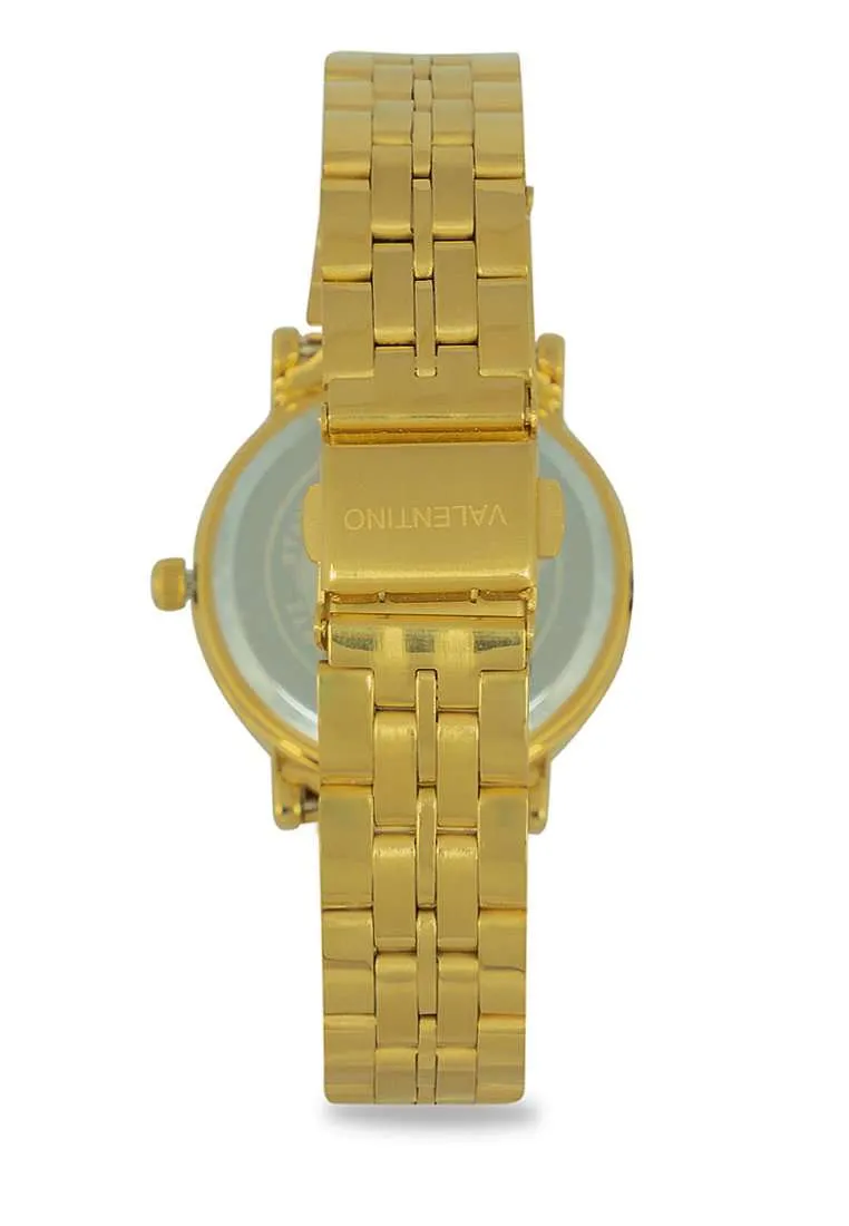 Valentino 20122325-WHITE DIAL Gold Stainless Watch for Women