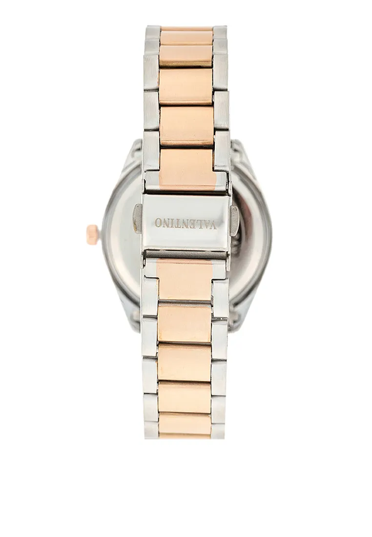 Valentino 20122457-WHITE DIAL Stainless Steel Strap Analog Watch for Women