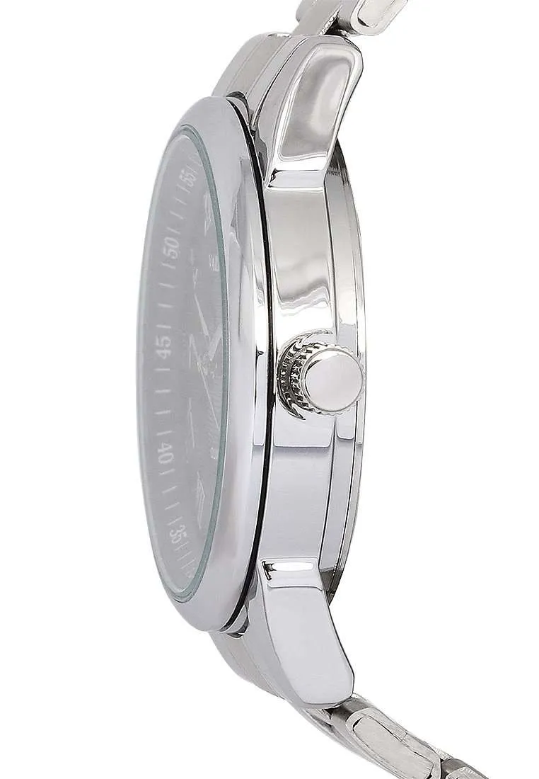 Valentino 220122299-SIL RING-BLK DIAL Silver Strap for Men