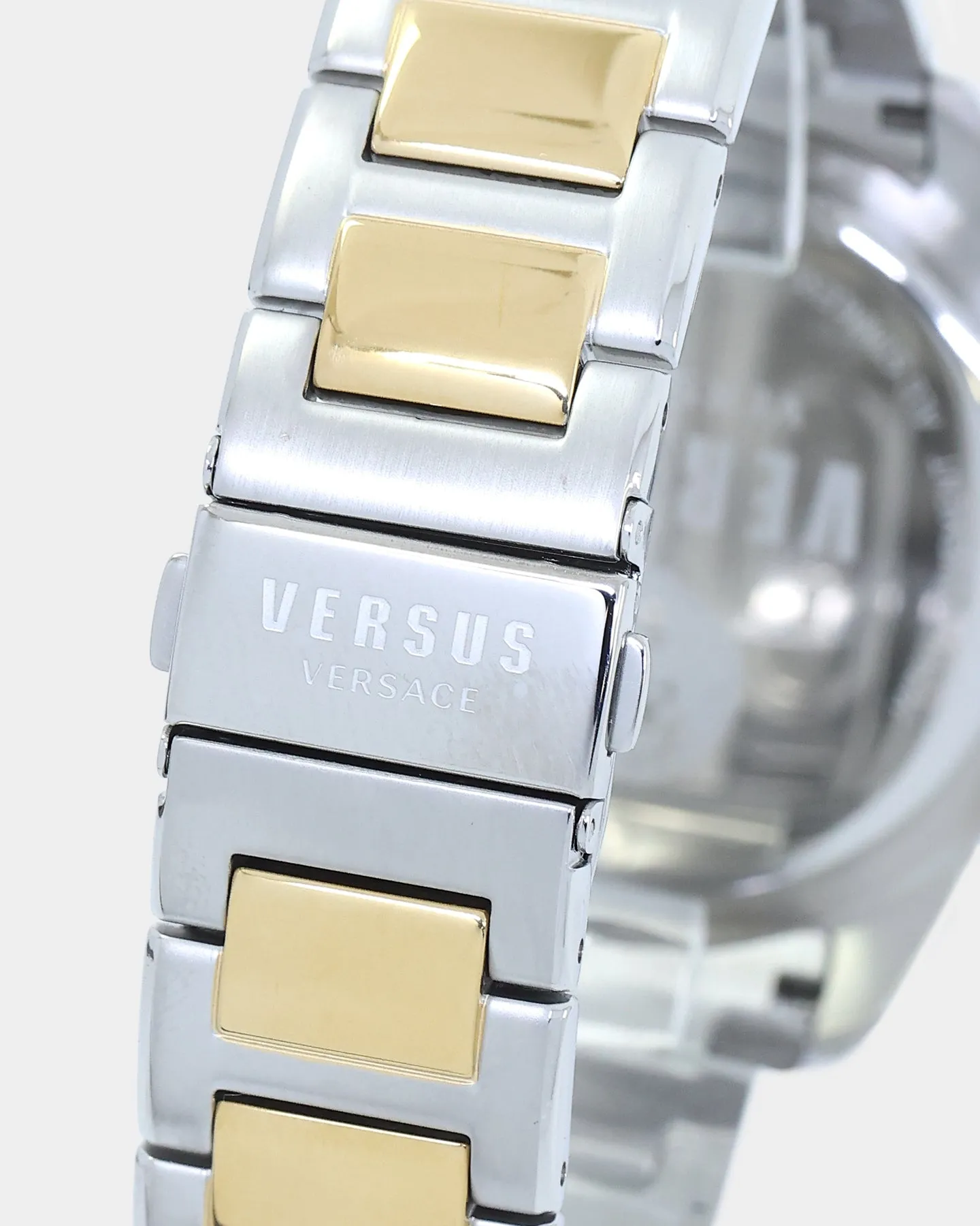 Versus Versace 6eme Arrondissement Crystal Set Watch Gold/Silver