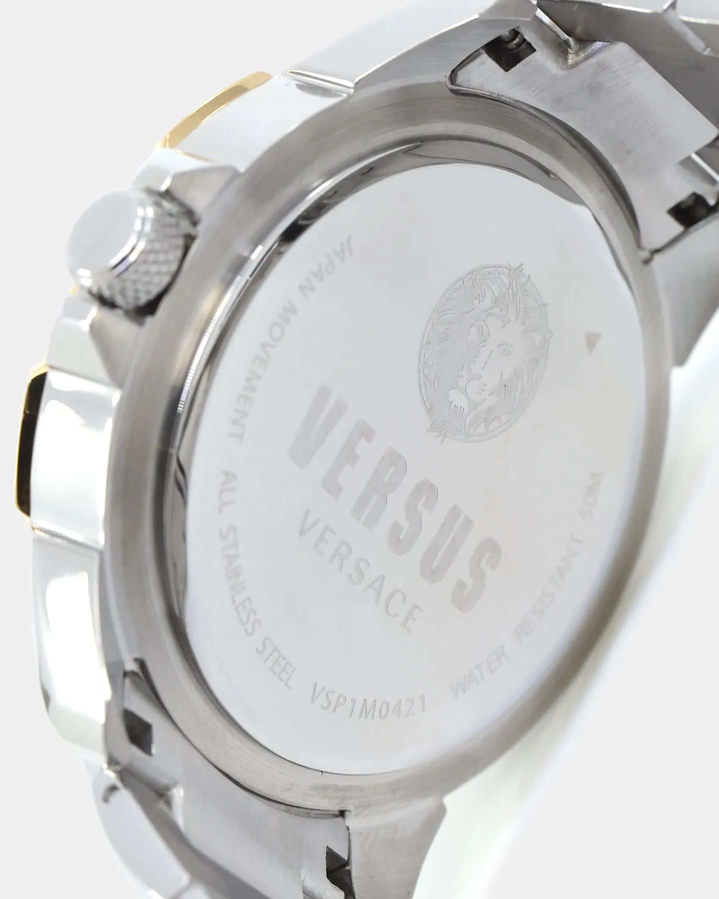 Versus Versace 6eme Arrondissement Crystal Set Watch Gold/Silver