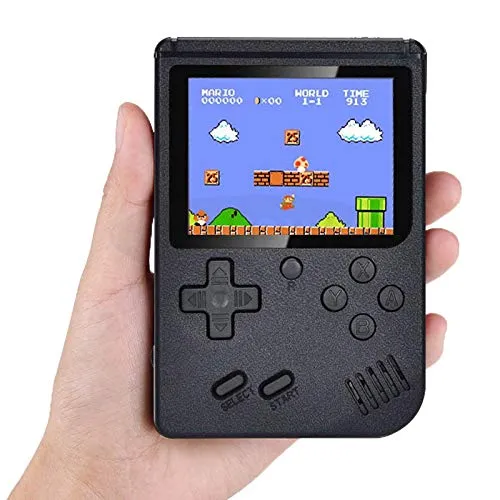 VGRASSP Handheld Video Game Console, Retro Mini Game with 400 Classic Sup Game TV Compatible for Kids, Rechargeable 8 Bit Classic – Colour and Design as per Stock