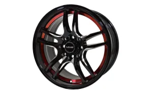 VMS Wheels Reaction 15x7 5x114.3  35 Offset Gloss Black Milling Finish - VWRN003