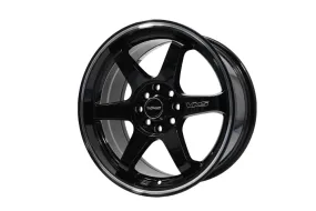 VMS Wheels Superhawk 15x7 5x114.3  30 Offset Gloss Black Milling Finish - VWSH003