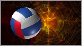 Volleyball 1 Red White and Blue