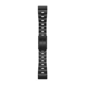 Watch Band QuickFit® 26 Bracciale in titanio traspirante con rivestimento DLC grigio carbone - 010-12864-09