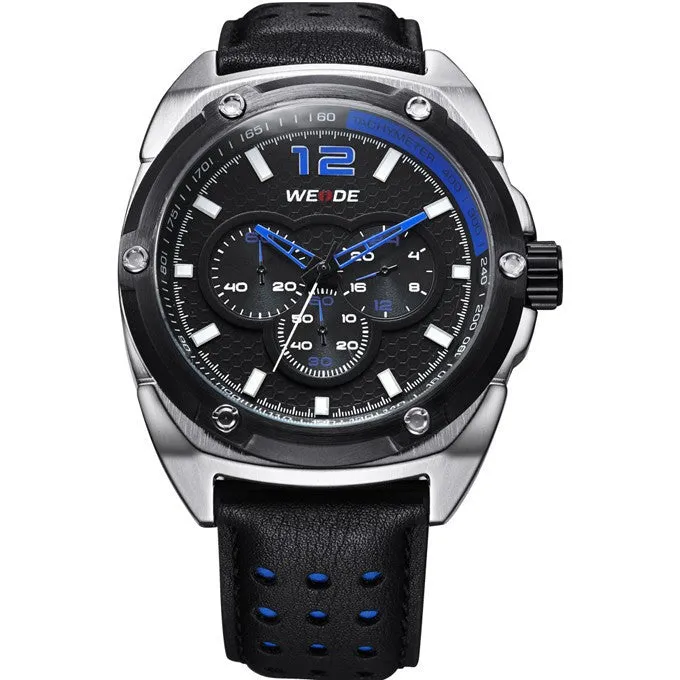 WEIDE New Men's Watch Japan Quartz Military Watch 3ATM Waterproof Sports Watches Men Casual Wrist watch