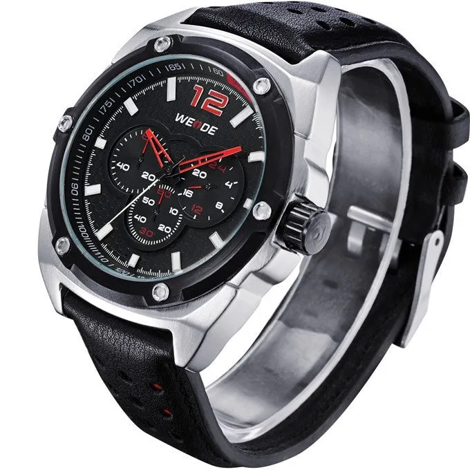 WEIDE New Men's Watch Japan Quartz Military Watch 3ATM Waterproof Sports Watches Men Casual Wrist watch