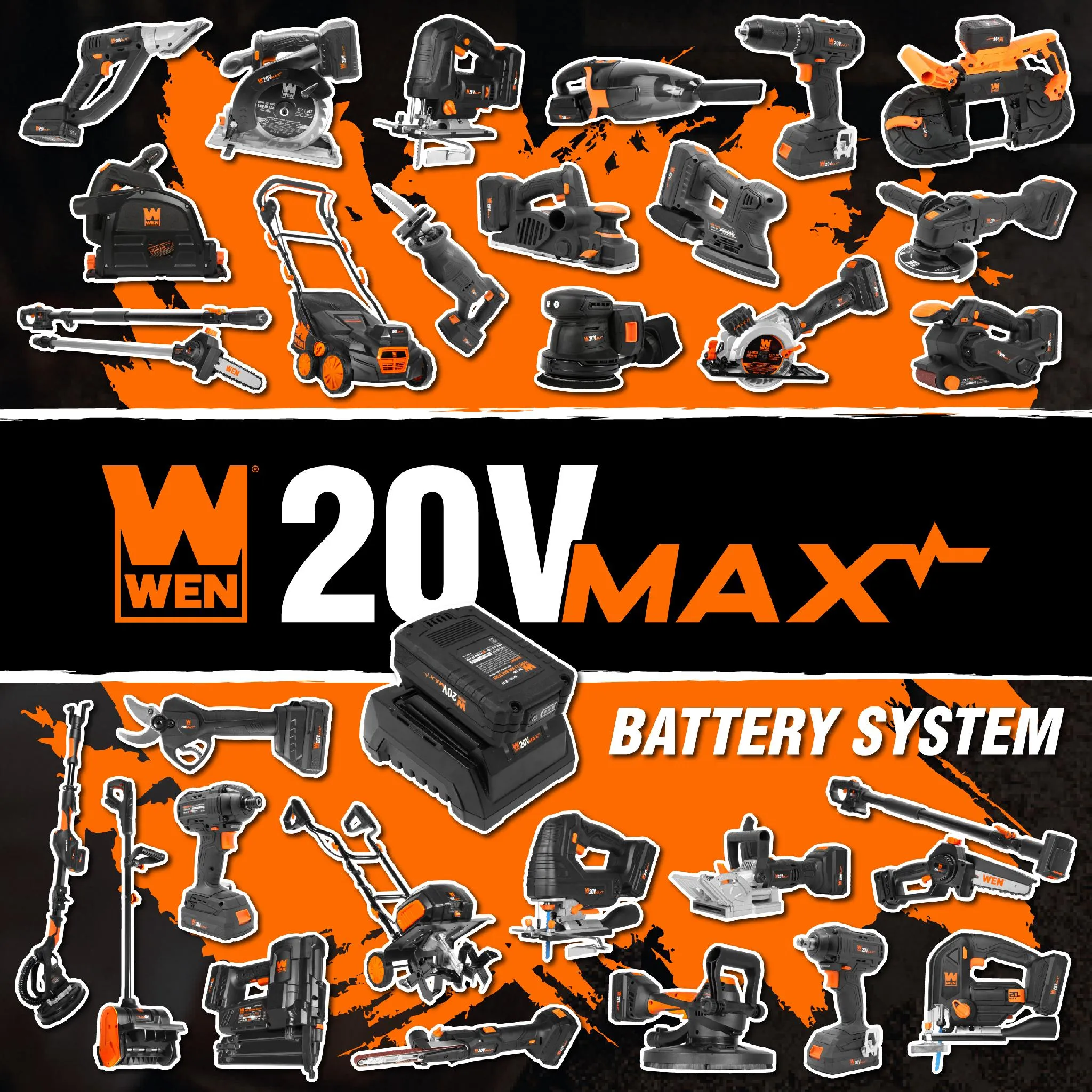 WEN 20401 20V Max Cordless Detailing Palm Sander with 2.0 Ah Lithium-Ion Battery and Charger